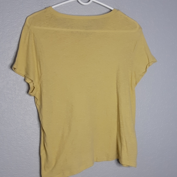 Madewell Chartreuse Yellow Low Fi Tee Shirt - Picture 7 of 8